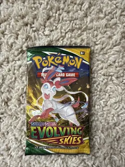 Nintendo Pokemon TCG Sword & Shield Evolving Skies Booster Pack 820650808777 - Image 1