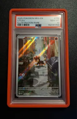 PSA 10 Litleo 139/132 Me01: Mega Evolution IR Check Video Pokemon - Image 1