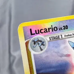 DMG Reverse Holo Lucario 006/130 Holo Burger King Promos Pokemon Ken Sugimori - Image 5