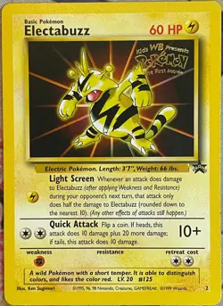 Electabuzz Black Star Promo - 2 - WB Movie Promo Pokemon 1999 - Image 1