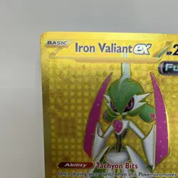 Iron Valiant ex - 261/182 - Pokemon TCG: Paradox Rift - Gold Hyper Rare - NM - Image 3