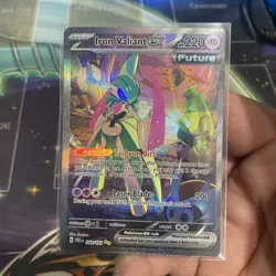 Pokemon TCG Iron Valiant EX Paradox Rift 249/182 Special Illustration Rare NM - Image 1