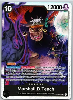 Marshall.D.Teach Reprint OP09-093 Premium Booster -The Best- Vol. 2 One Piece NM - Image 1