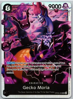 Gecko Moria (086) OP06-086 Super Rare Wings of the Captain One Piece NM - Image 1