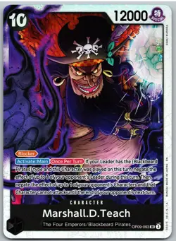 Marshall.D.Teach Reprint OP09-093 Premium Booster -The Best- Vol. 2 One Piece NM - Image 1