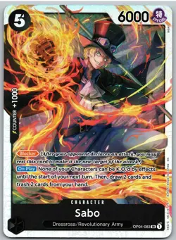Sabo (Reprint) OP04-083 Premium Booster -The Best- Vol. 2 One Piece NM - Image 1