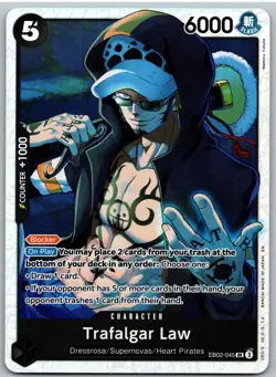 Trafalgar Law EB02-045 Extra Booster: Anime 25th Collection One Piece NM - Image 1