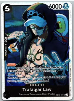 Trafalgar Law EB02-045 Extra Booster: Anime 25th Collection One Piece NM - Image 1