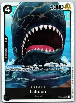 Laboon (048) EB01-048 Super Rare Extra Booster: Memorial Collection One Piece NM - Image 1