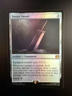 MTG Final Fantasy English Buster Sword 0255 Foil - Image 1