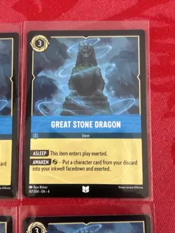 4x Disney Lorcana - Ursula's Return - Great Stone Dragon - 167/204 x4 - Image 2