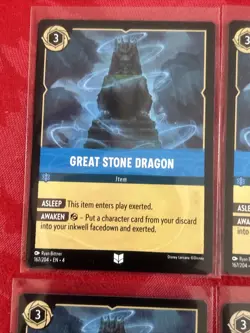 4x Disney Lorcana - Ursula's Return - Great Stone Dragon - 167/204 x4 - Image 3