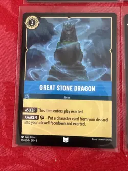 4x Disney Lorcana - Ursula's Return - Great Stone Dragon - 167/204 x4 - Image 4