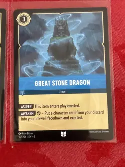 4x Disney Lorcana - Ursula's Return - Great Stone Dragon - 167/204 x4 - Image 5
