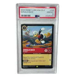 2023 Disney Lorcana EN 2 Donald Duck Not Again! #106 PSA 10 - Image 1