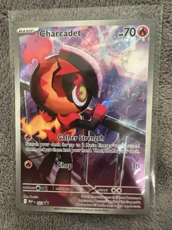 Charcadet 022 Promo Pokemon Card Lightly Played Mega Evolution - Image 1