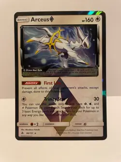Arceus Prism Star - 96/131 - Pokemon Forbidden Light Sun & Moon Card NM - Image 1