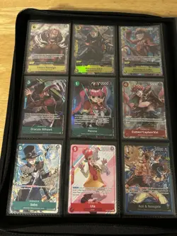 One Piece TCG Lot of 9 Cards English Near Mint Condition - Image 1
