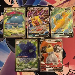 Pokemon TCG EX/V Full Art 6 Card Lot - Image 1