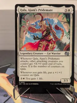 Qala, Ajani's Pridemate (Anime) 32 Foundations Jumpstart Magic: The Gathering NM - Image 1