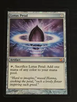 Magic the Gathering MTG - Lotus Petal - From the Vaults Exiled Promo Foil - Image 1
