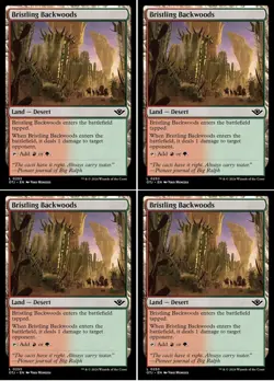 MTG - 4x BRISTLING BACKWOODS - Outlaws of Thunder (C) - Image 1