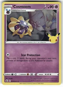 POKEMON COSMOEM 014/025 RARE CELEBRATIONS HOLO NM - Image 1
