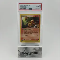 Pokemon Growlithe EX 65/100 65 TCG Sandstorm 2003 #65 - Pop 39 - PSA 10 - Image 1