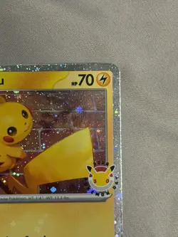 Pikachu (Pokemon Day 2026) 051/162 Cosmos Holo Fart/ Left Border double Swirl 🌀 - Image 4