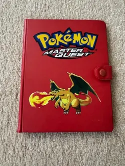 Vintage Pokemon Charizard Master Quest 4-slot Mini Binder Holds 80 Cards 2002 - Image 1