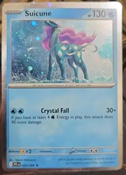 Suicune 026/094 Phantasmal Flames (Cosmos Holo) Knockout Box Exclusive Pokemon - Image 1