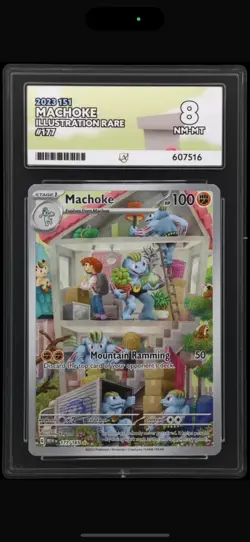 Machoke 177/165 IR Pokemon TCG - Scarlet Violet 151 - English -Graded ACE 8 - Image 1