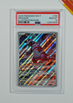 Pokemon PSA 10 Groudon #199 SIR Paradosso Temporale 2023 Italiano - Image 1