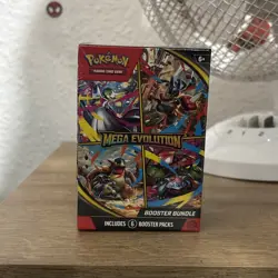 Pokemon TCG Mega Evolutions Booster Bundle New And Sealed (6 Packs) - Image 1
