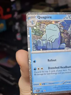 Pokemon TCG Quagsire SVP 156 Cosmos Holo Promo W/Double Swirl NM - Image 4