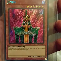 Konami Yu-Gi-Oh! Jinzo PSV-EN000 Pharaoh's Servant Secret Rare Holo Unlimited - Image 1