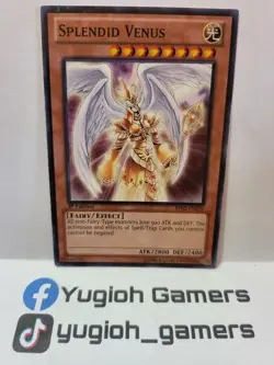 Yu-Gi-Oh Splendid Venus 1st Edition BP02 Mosaic Rare Light Played - Image 1