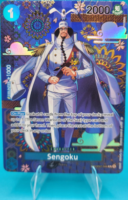 Bandai One Piece CCG Sengoku OP07-046 Rare Holo Character HP 2000 - Image 1