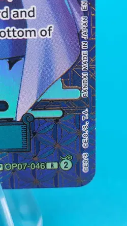 Bandai One Piece CCG Sengoku OP07-046 Rare Holo Character HP 2000 - Image 4