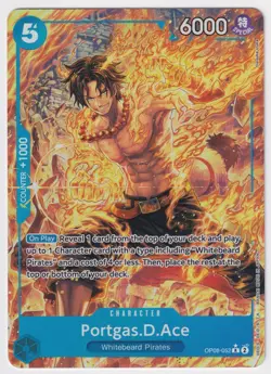 Portgas D Ace OP08-052 Alt Art V2 Two Legends NM One Piece TCG English No.1 - Image 1
