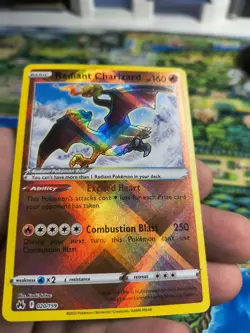 Pokemon TCG Radiant Charizard Crown Zenith Holo Card 020/159 NM/LP Condition - Image 2