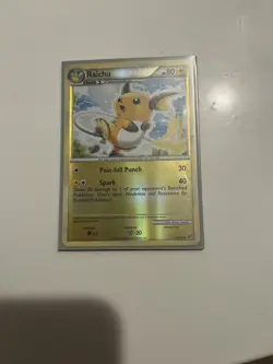 Pokemon Card - Raichu Undaunted 33/90 Reverse Holo LP - Image 1