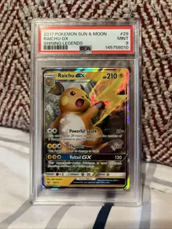 Pokemon TCG Raichu GX Shining Legends Sun & Moon Ultra Rare Card 29/73 - Image 1