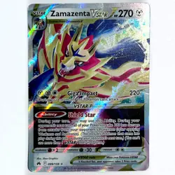 Zamazenta VSTAR 099/159 Full Art Crown Zenith Pokemon Card NM - Image 1