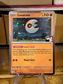 Lunatone 074/132 Holo Pokemon Prize Pack Series 8 Promo Pokemon Card NM/LP - Image 1