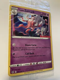 Pokemon Hisuian Zoroark - (Gamestop Exclusive) Promo Cards 076/196 SEALED - Image 3