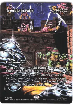 Trouble in Pairs #3 Teenage Mutant Ninja Turtles Borderless Regular Mythic - Image 1