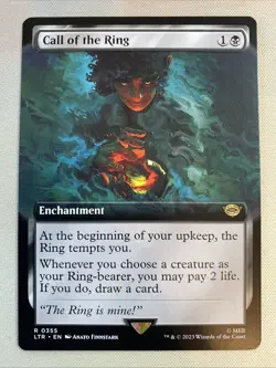 2023 MTG Magic the Gathering Lord of the Rings Extended Art 355 Call of the Ring - Image 1