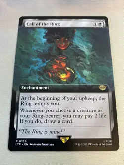 2023 MTG Magic the Gathering Lord of the Rings Extended Art 355 Call of the Ring - Image 2