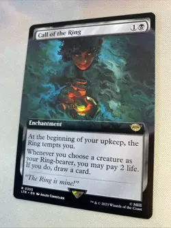 2023 MTG Magic the Gathering Lord of the Rings Extended Art 355 Call of the Ring - Image 3